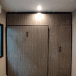 เตียงพับ Wall bed 5 ฟุต พร้อมตู้เสื้อผ้าฟิตอิน เต็มผนัง