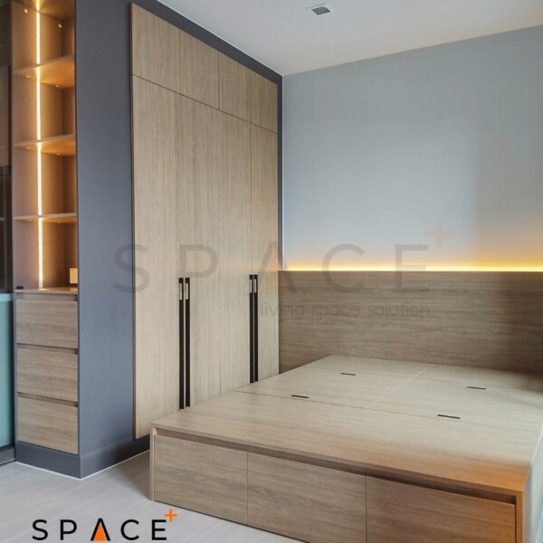 SPACE+ ห้องนอน,ตู้เสื้อผ้า,ชั้นทีวี  Life Asoke
