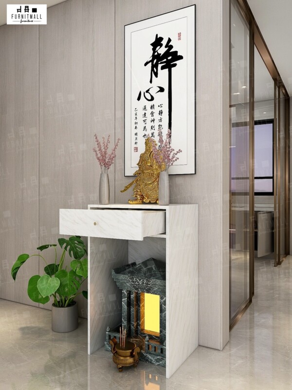 ตู้ครอบตี่จู่เอี๊ยมินิมอล พร้อมลิ้นชัก กว้าง60xลึก50xสูง100ซม. - Image 2