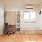 Wallbed3ฟุต+โต๊ะทำงานพร้อมชุดชั้นเอกสาร