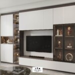 บิ้วอินตู้โชว์ บิ้วอินตู้ทีวี เลือกขนาดได้ บิ้วอินสำเร็จรูป