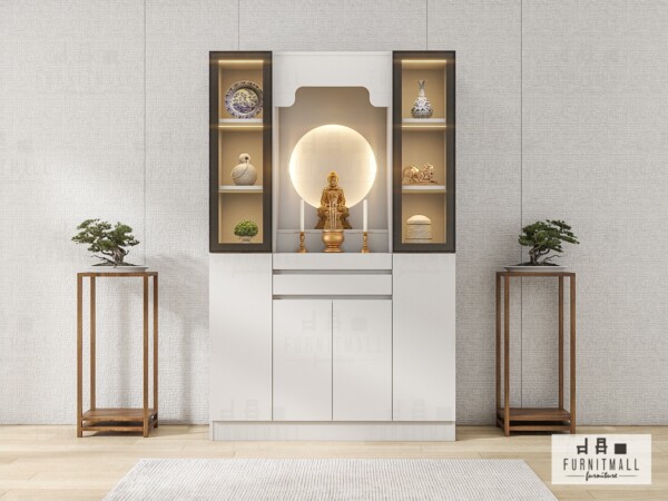 ตู้บูชาพระ ตู้พระโมเดิร์น  1.2*1.9m พร้อมไฟ LED